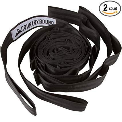 Hammock Tree Straps - 13 Adjustable Loops, Heavy Duty Nylon - Tree Straps For Hammock - Premium Tree Slings - Includes FREE Drawstring Storage Bag