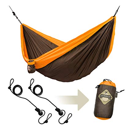 LA SIESTA - COLIBRI Double Travel Hammock with Integrated Suspension