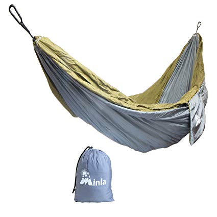 Camping Hammock With Hammock Tree Straps,Portable Parachute Nylon Hammock for Backpacking, Camping, Travel, Beach, Yard .118