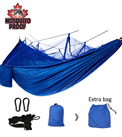 Oileus Camping Hammock-Lightweight Durable Portable Parachute Hammocks, Mosquito Nylon Hammock for Indoor,Outdoor, Hiking, Camping, Backpacking, Travel, Backyard, Beach