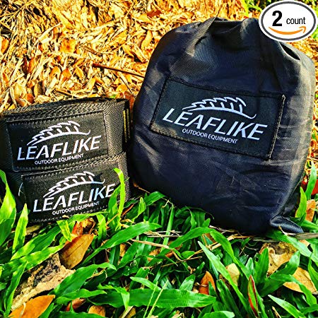 Superior Adjustable Hammock Straps by LeafLike - Hold up to 400lbs, Durable, Tree-Friendly and Work with any Hammock in any Situation!