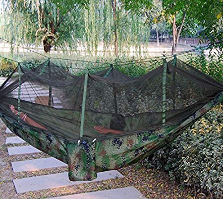 Home Cal Double Camping Hammocks with Mosquito Net for Outdoor Travel Camping Hiking Backpacking Backyard