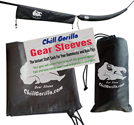 Chill Gorilla Snakeskin Sleeves. Instant stuff sack & protective cover for hammocks, rain flys, tarps. 173