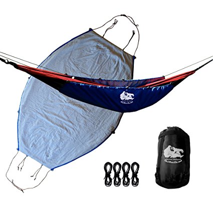 Chill Gorilla 40°F HAMMOCK UNDERQUILT BLANKET. Lightweight Fits All Camping Hammocks. Under Quilt Keeps You Warmer, Saves Space & Versatile. Camping Backpacking and Survival Gear. Eno Accessory BLUE