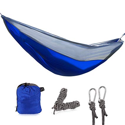 REDCAMP Nylon Single Hammock for Camping Backpacking, Lightweight and Portable Camping Hammock