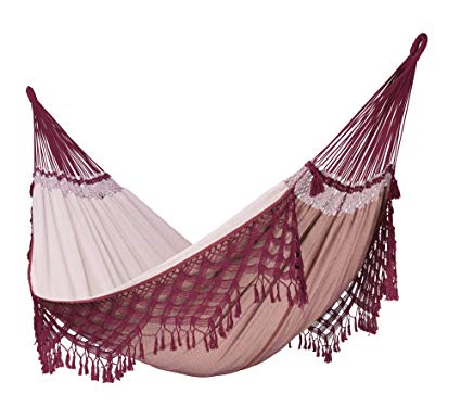 LA SIESTA Bossanova Bordeaux - Organic Cotton Kingsize Classic Hammock