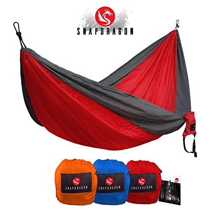 DoubleRest Hammock by Snapdragon Outfitters - Like an eagle in a nest, find your best rest in our NEW for 2016 parachute hammock