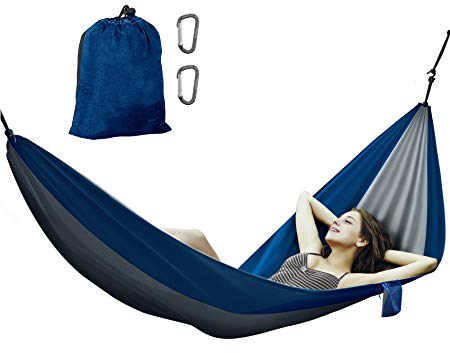 Avalanche Hammock Portable Single or Double Parachute Lightweight Strong Enforced Nylon Includes 2 Carabiners