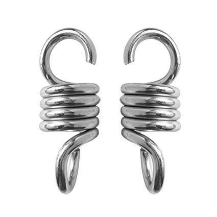 MagiDeal 2 Pieces Extension Springs Suspension Hooks For Garden Swing Chair Hammock