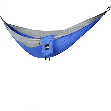 Hewolf Double Parachute Hammock Ultralight Nylon 440lbs bearing with 2 ropes and 2 buckles